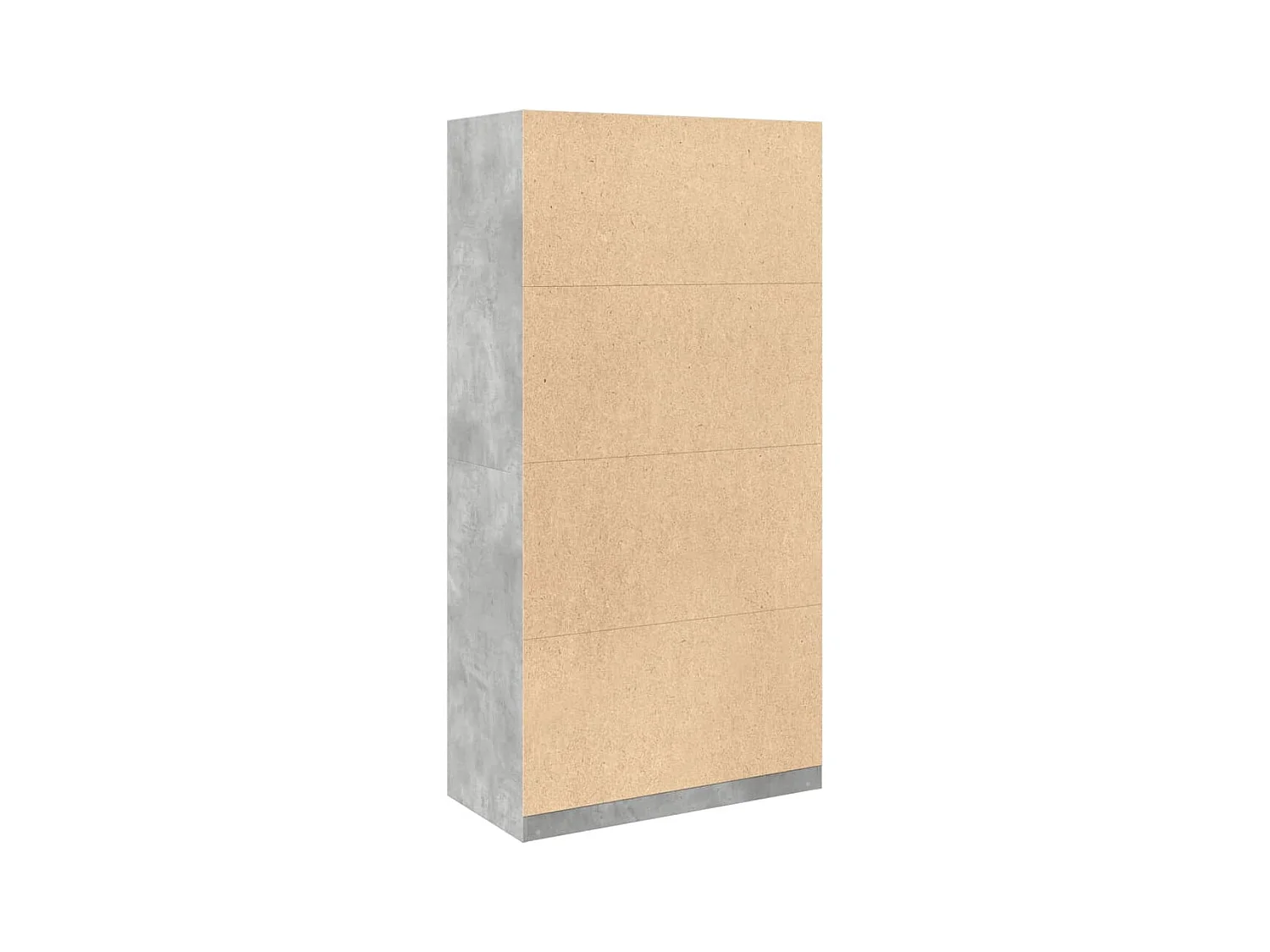 Armadio in truciolare grigio cemento 100x50x200 cm