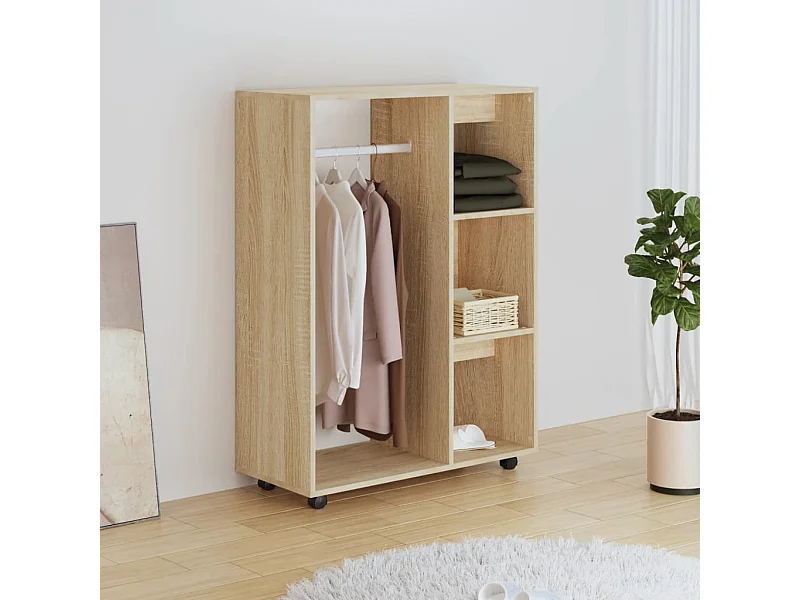 Armario roble Sonoma 80x40x110 cm Madera contrachapada