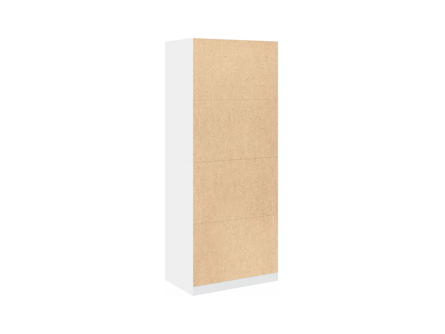 Garde-robe blanc 80x50x200 cm bois d'ingénierie