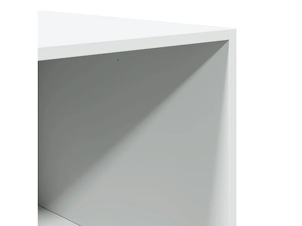 Weißer Kleiderschrank 80x50x200 cm aus Holzwerkstoff