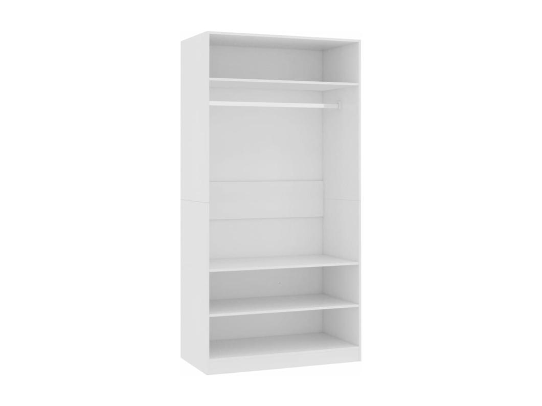 Armario Blanco 100 x 50 x 200 cm Madera contrachapada