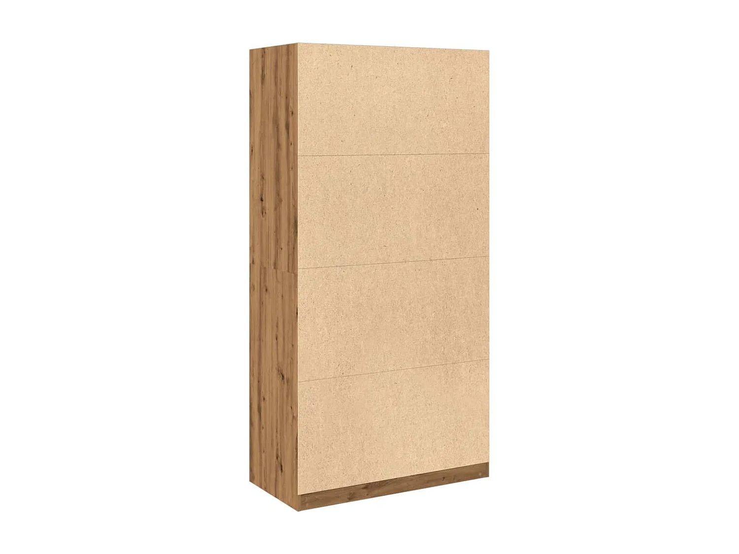 Garde-robe chêne artisanal 100x50x200 cm bois d'ingénierie