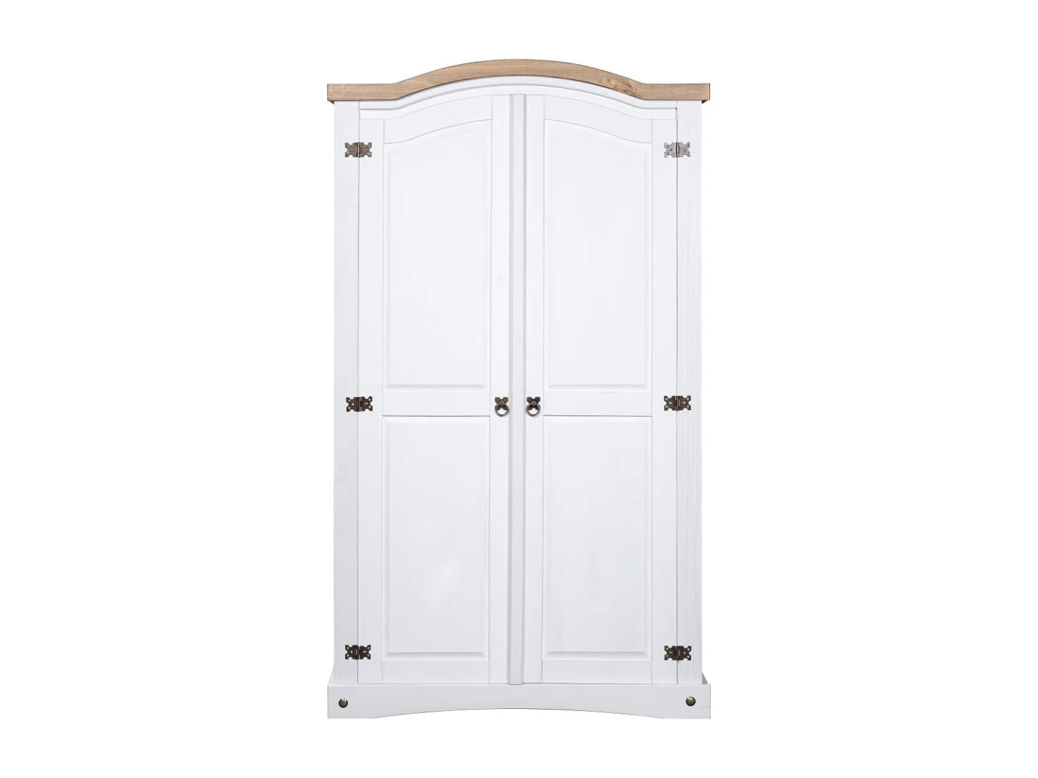 Garde-robe avec 2 portes Gamme Corona pin mexicain Blanc
