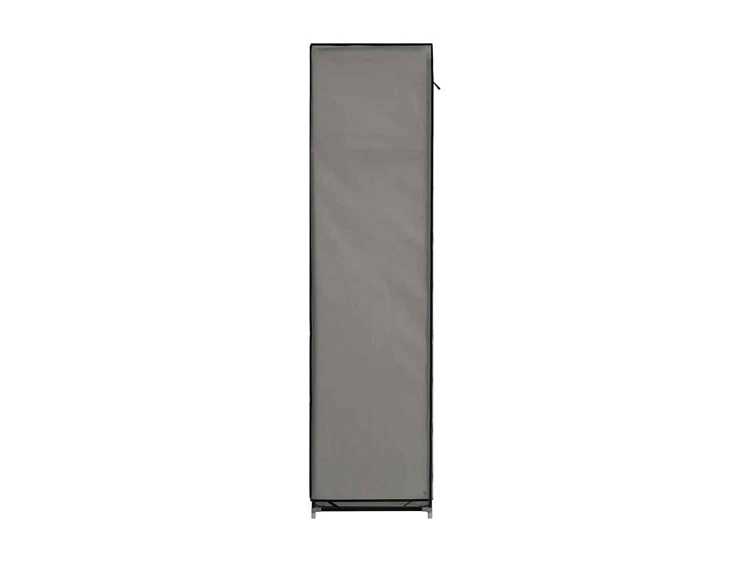 Armoire avec compartiments et barres Gris 150x45x175 cm Tissu