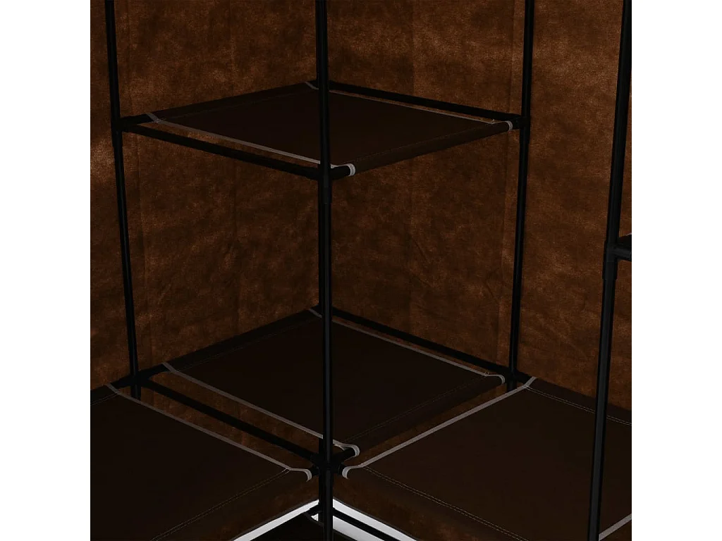 Armário de canto marrom 130x87x169 cm