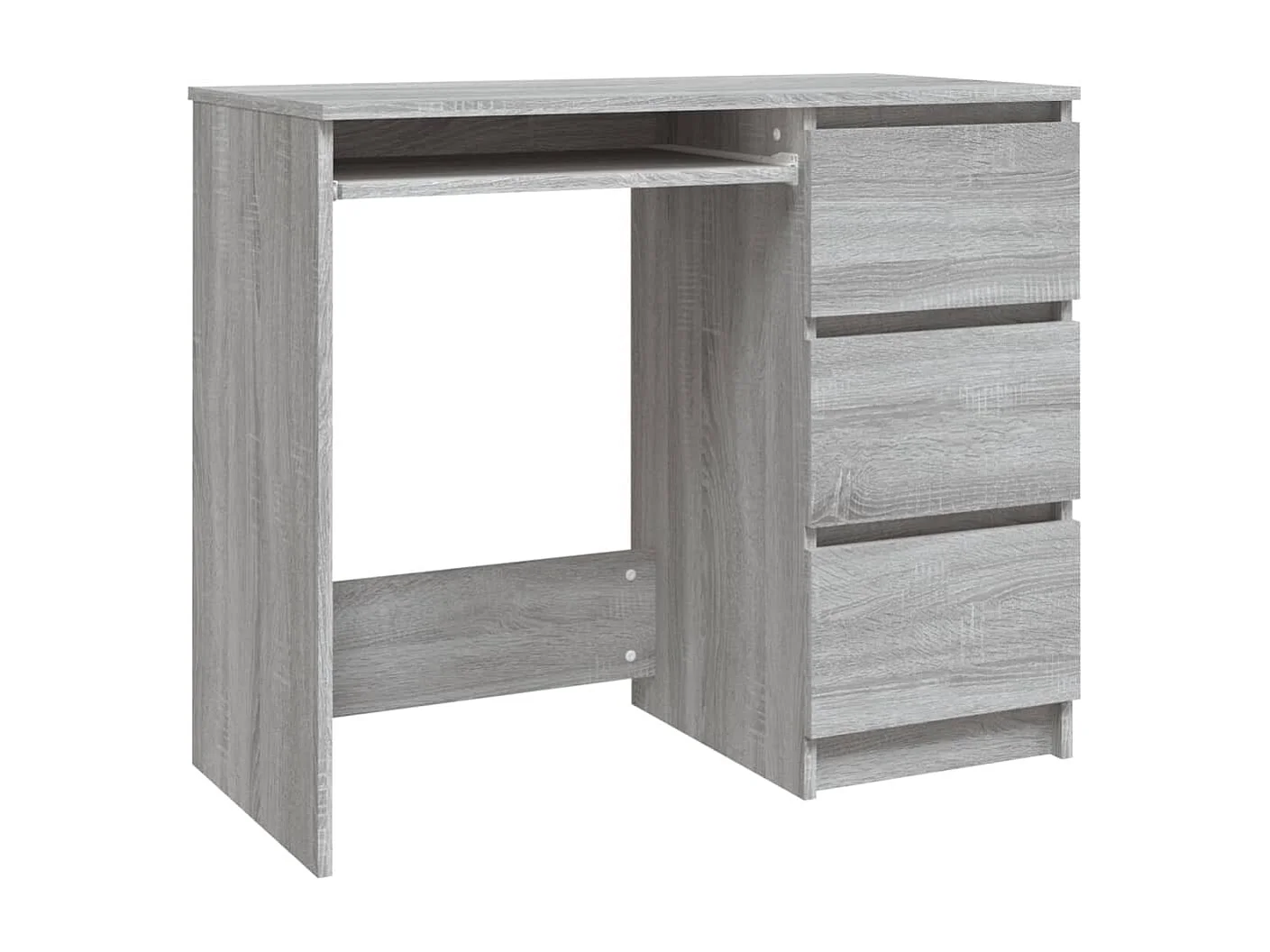 Schreibtisch Grau Sonoma 90x45x76 cm Holzwerkstoff