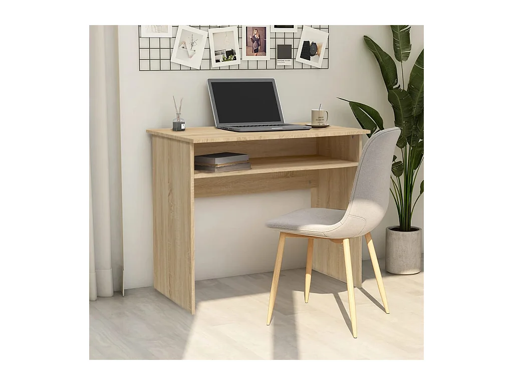 Bureau Chêne sonoma 90x50x74 cm Bois d'ingénierie