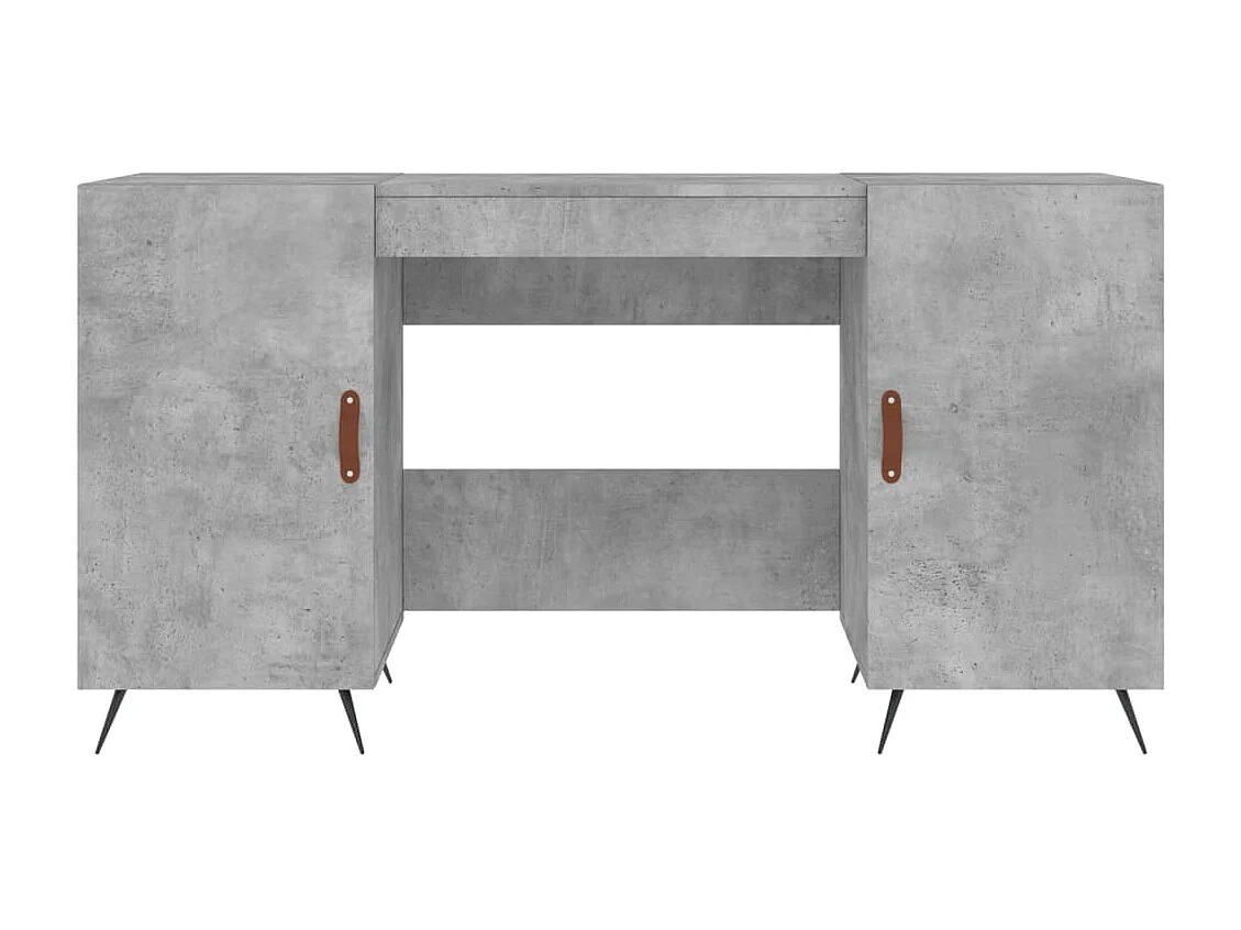 Escritorio madera de ingeniería gris hormigón 140x50x75 cm