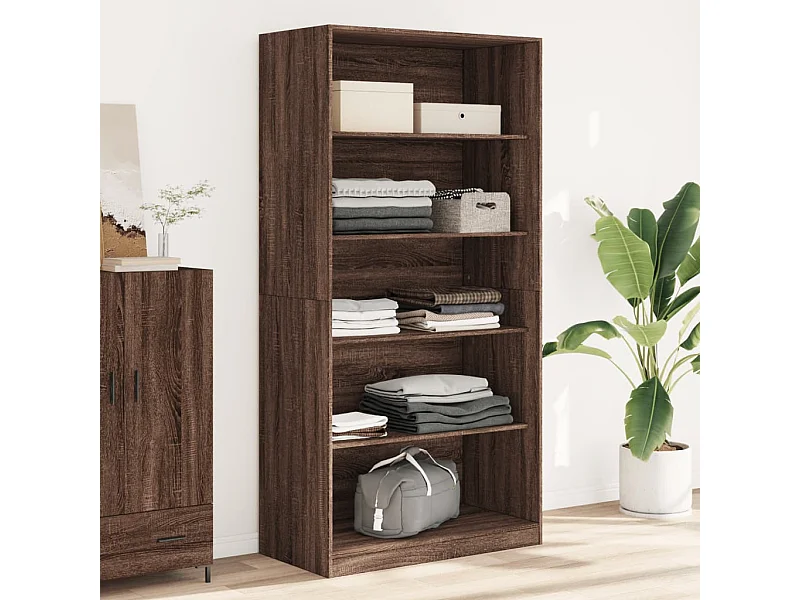 Garde-robe chêne marron 100x50x200 cm bois d'ingénierie