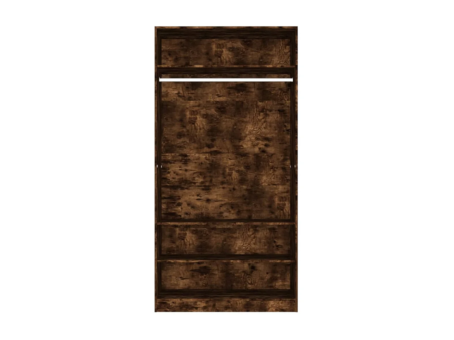 Kleiderschrank aus geräucherter Eiche, 100 x 50 x 200 cm, Holzwerkstoff