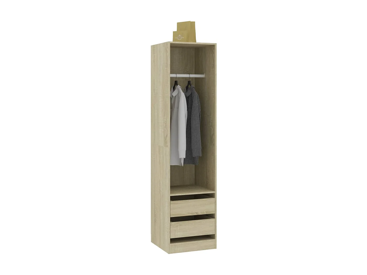 Garde-robe avec tiroirs Chêne sonoma Bois d'ingénierie