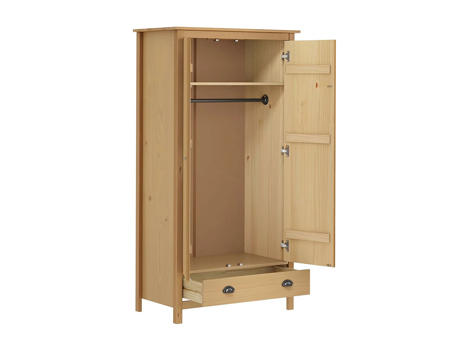 Armario Hill 2 puertas 89x50x170 cm Madera maciza de pino