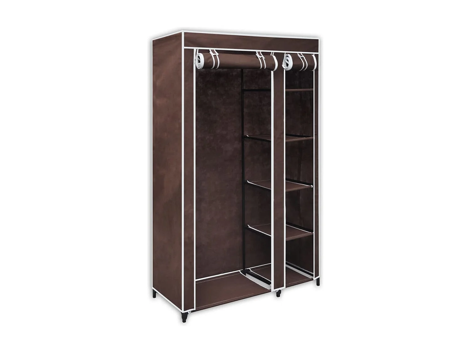Garde-robe Tissu Marron
