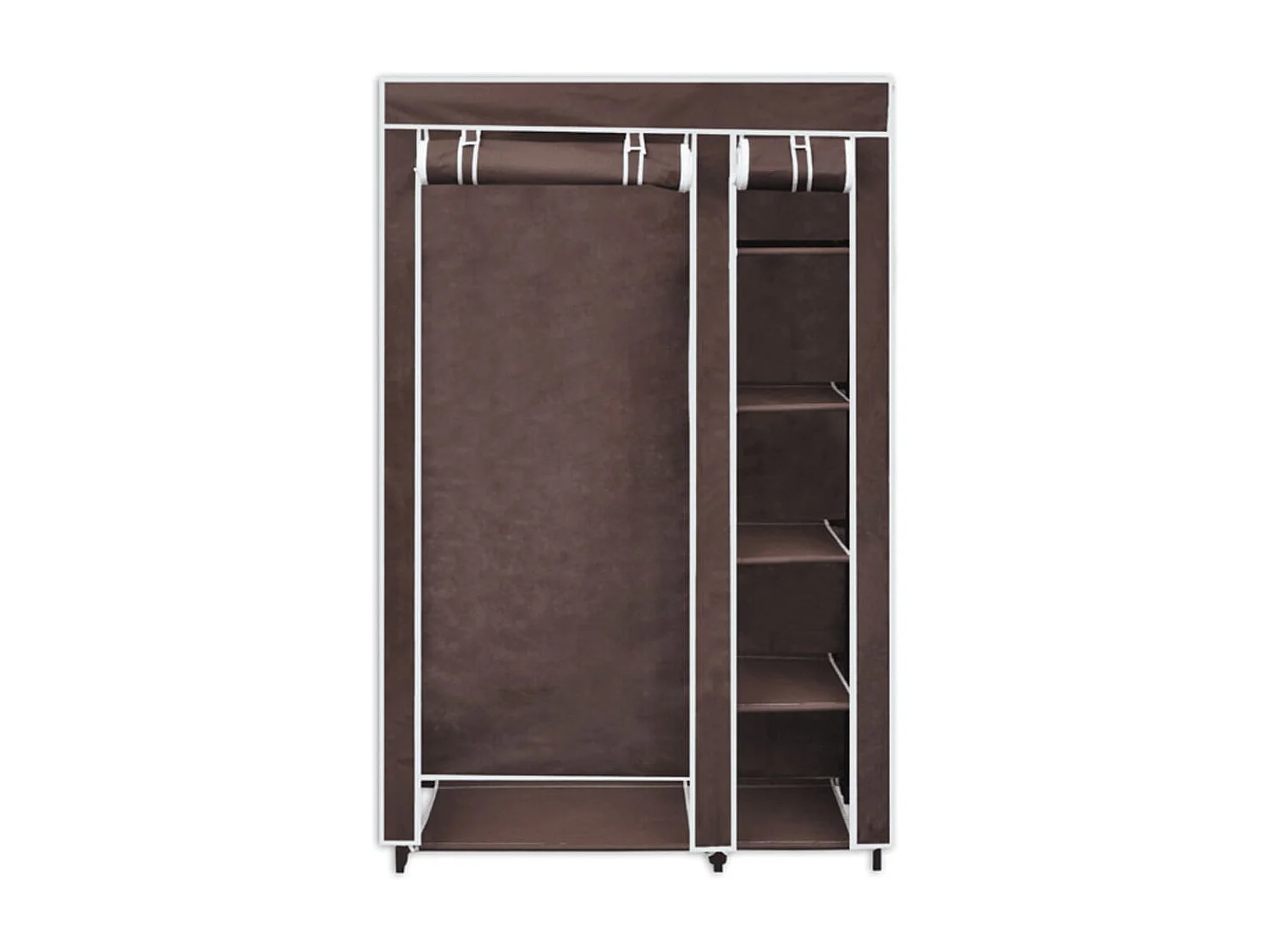 Garde-robe Tissu Marron