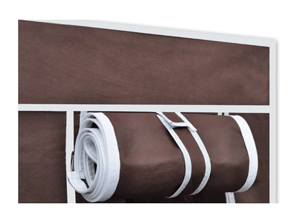 Garde-robe Tissu Marron
