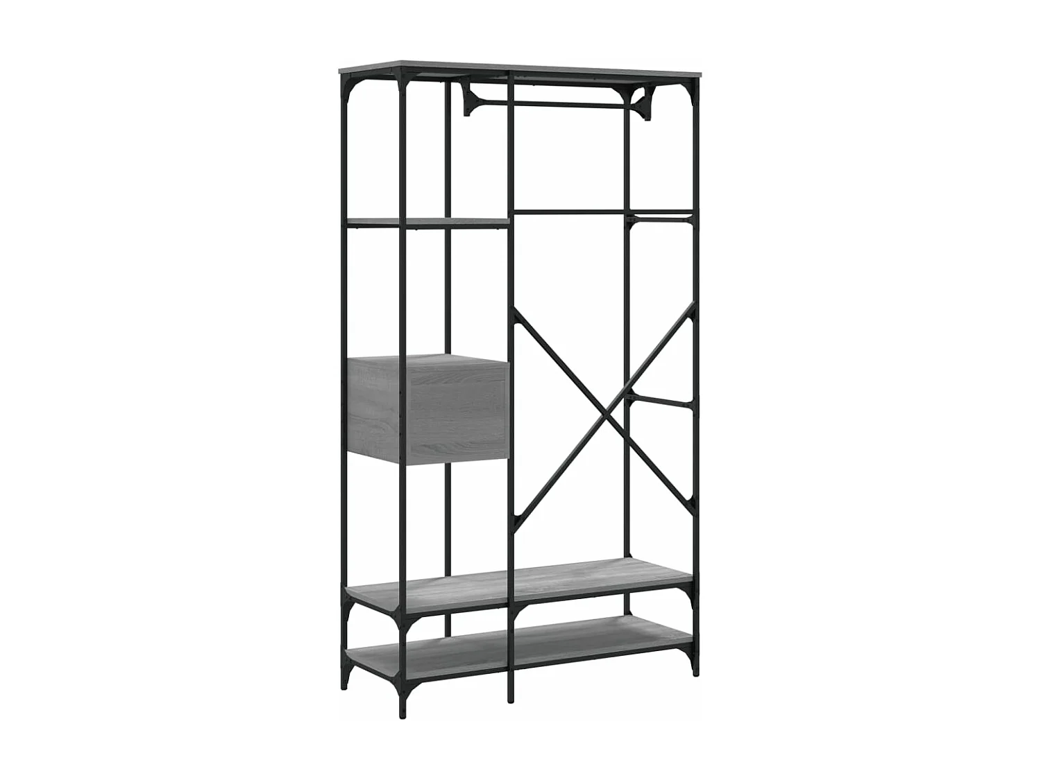 Armoire à tiroirs sonoma gris 100x40x180 cm bois d'ingénierie