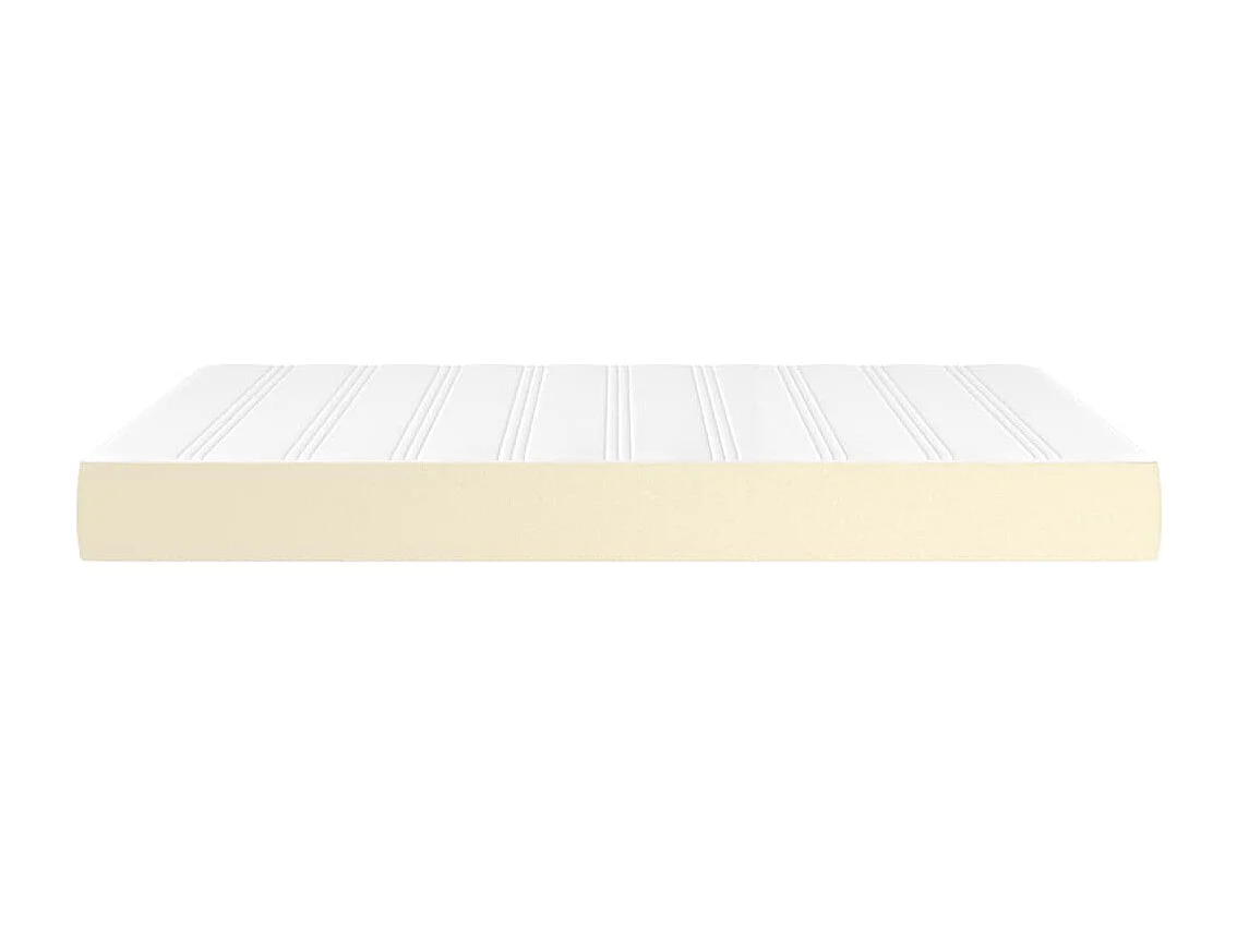 Matelas de lit à ressorts ensachés Crème 140x190x20 cm