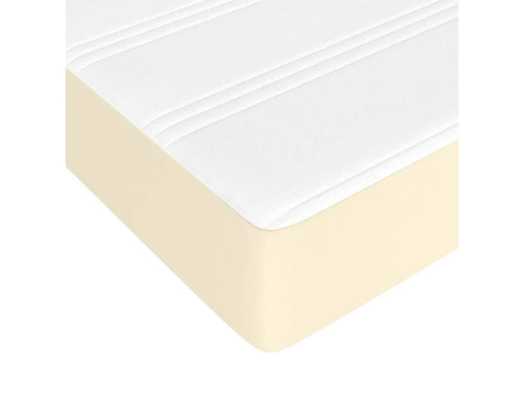 Matelas de lit à ressorts ensachés Crème 140x190x20 cm