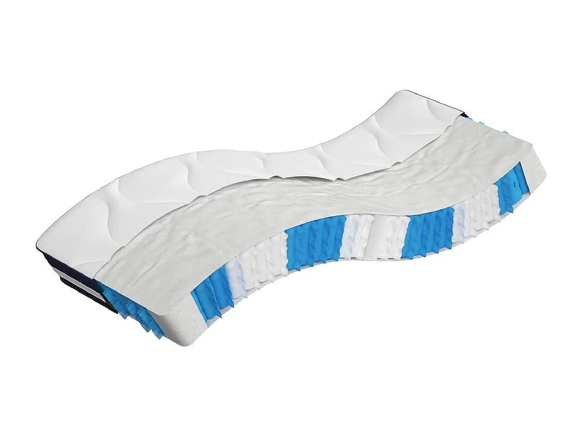 Matelas à ressorts ensachés dureté moyenne 90x190 cm