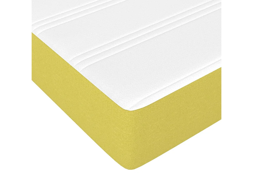 Colchão de molas ensacadas Verde 100x200x20 cm Tecido