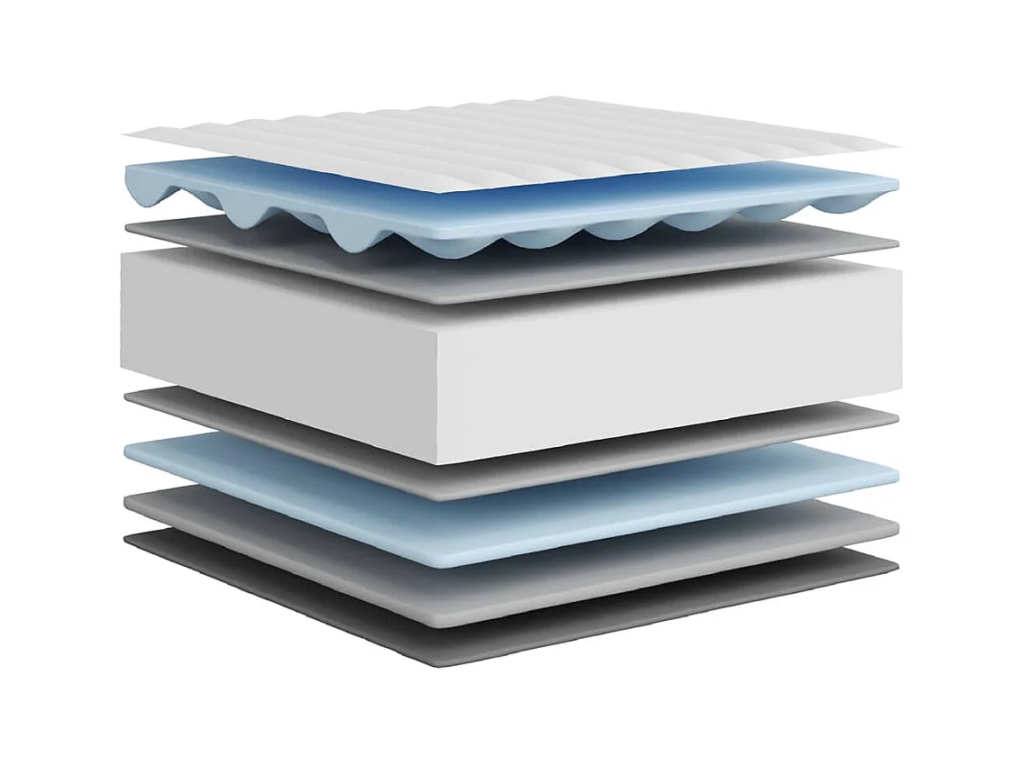 Materasso in schiuma medio morbida 140x200 cm