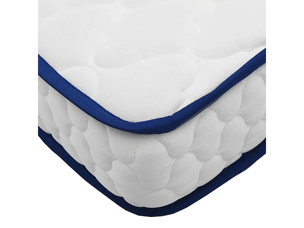 Matelas en mousse à mémoire de forme blanc 100x200x17 cm