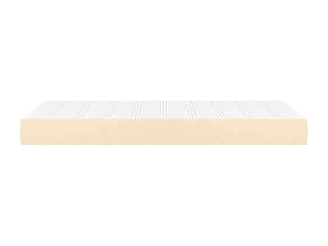 Matelas à ressorts ensachés pour enfants crème 80x160 cm tissu