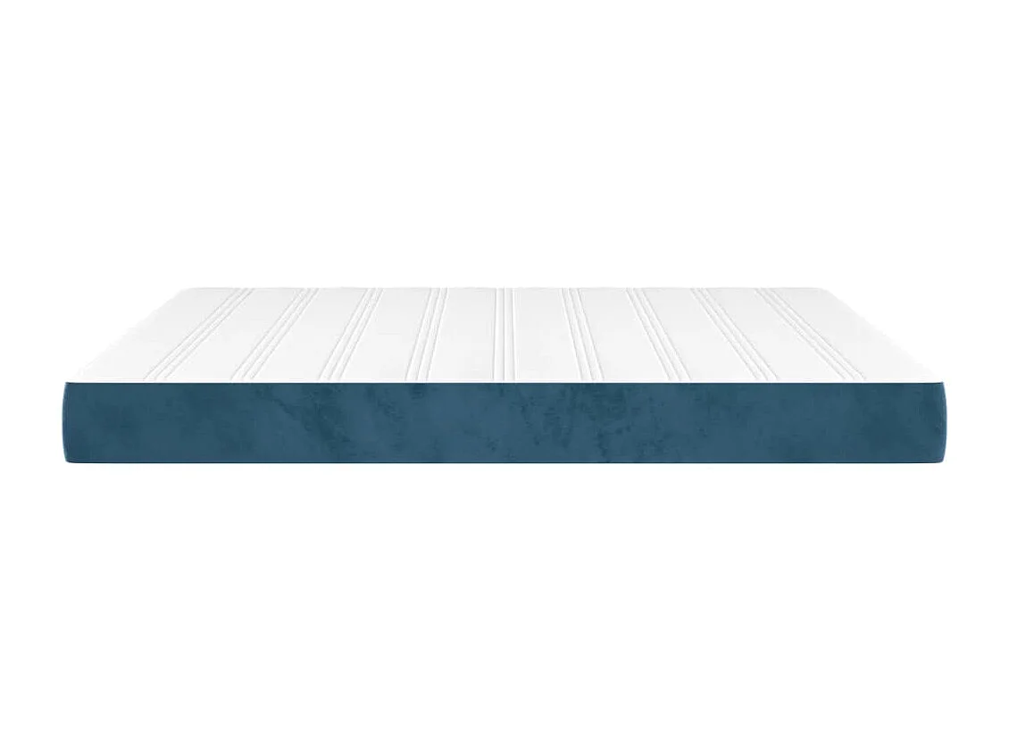 Matelas de lit à ressorts ensachés 160x220x20 cm velours