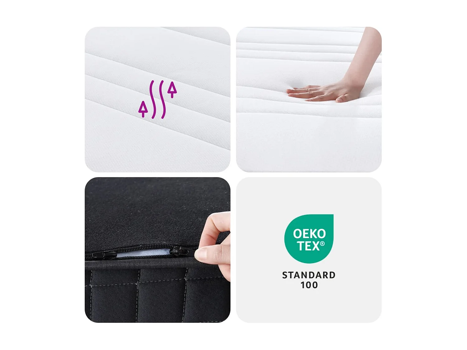 Colchão de molas Bonnell médio 140x200 cm