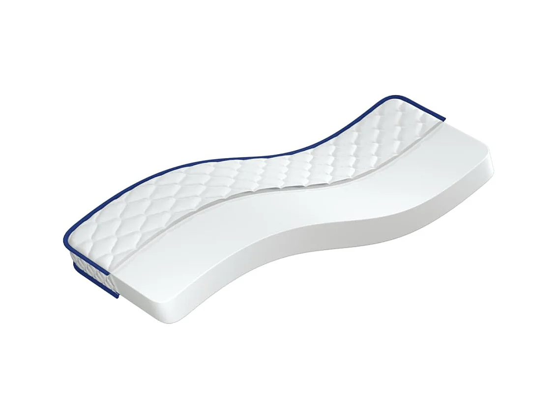 Matelas en mousse à mémoire de forme blanc 70x200x17 cm