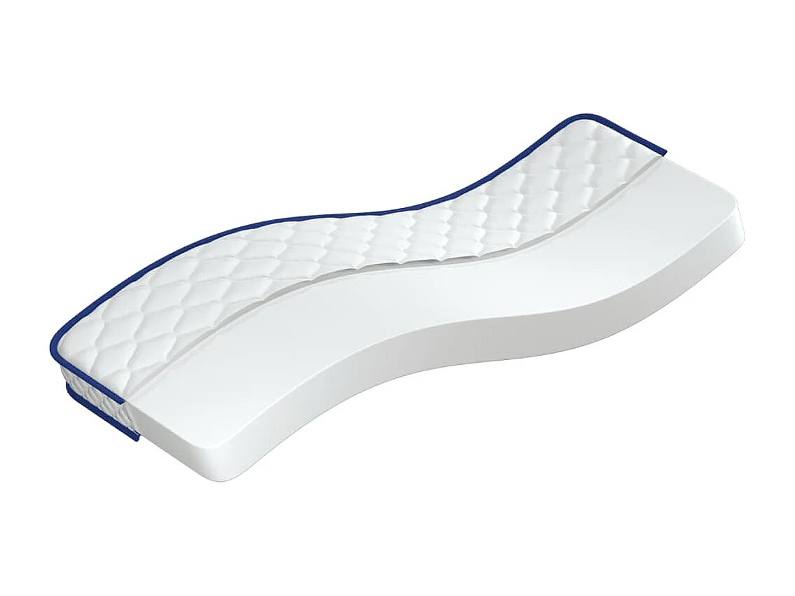 Matelas en mousse à mémoire de forme blanc 70x200x17 cm