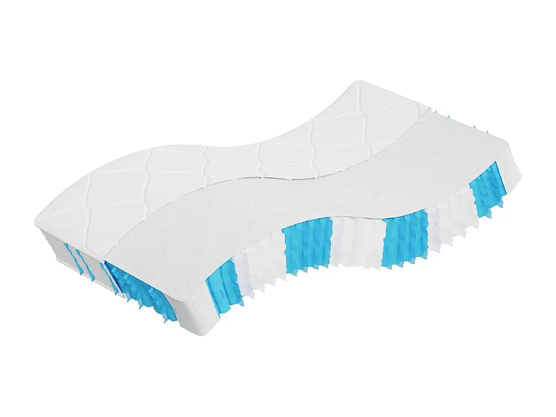 Matelas à ressorts ensachés dureté moyenne 100x200 cm