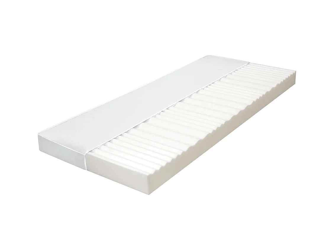 Matelas 140 x 200 cm 7 zones Mousse PU 10 cm H2 H3