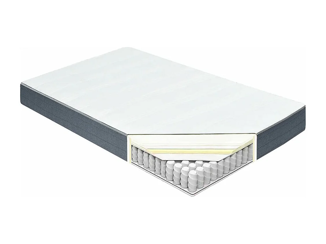 Matelas de sommier à lattes 190x140x20 cm tissu