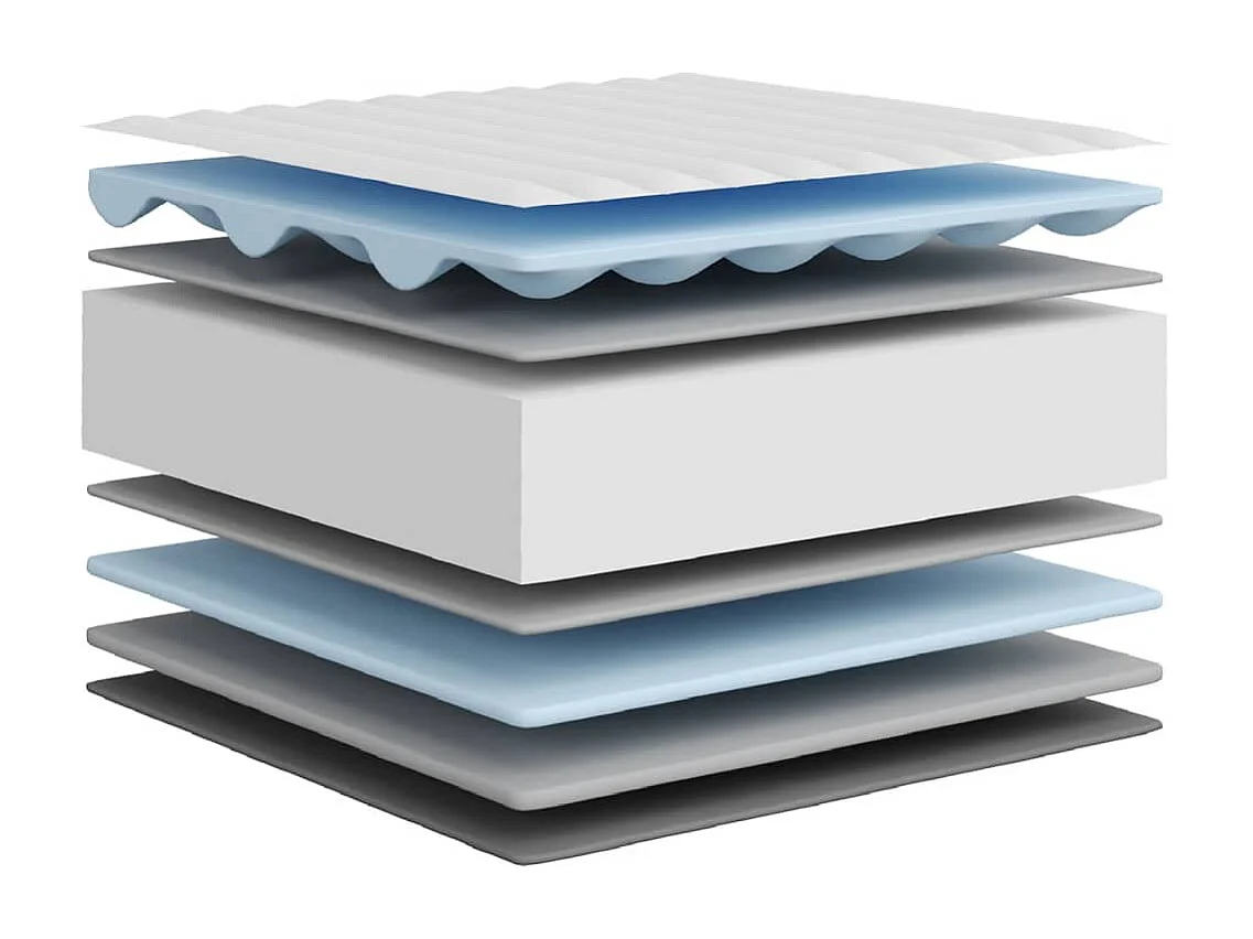 Mittelweiche Schaumstoffmatratze 80x200 cm