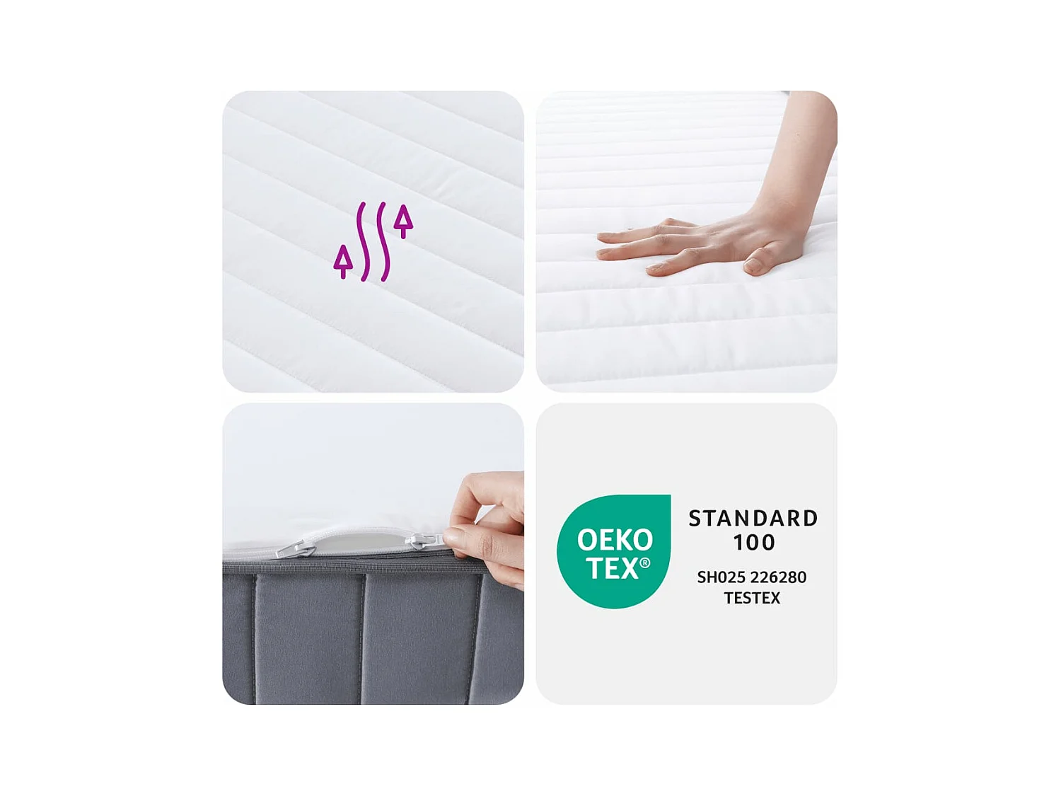 Colchón de espuma medio suave 80x200 cm