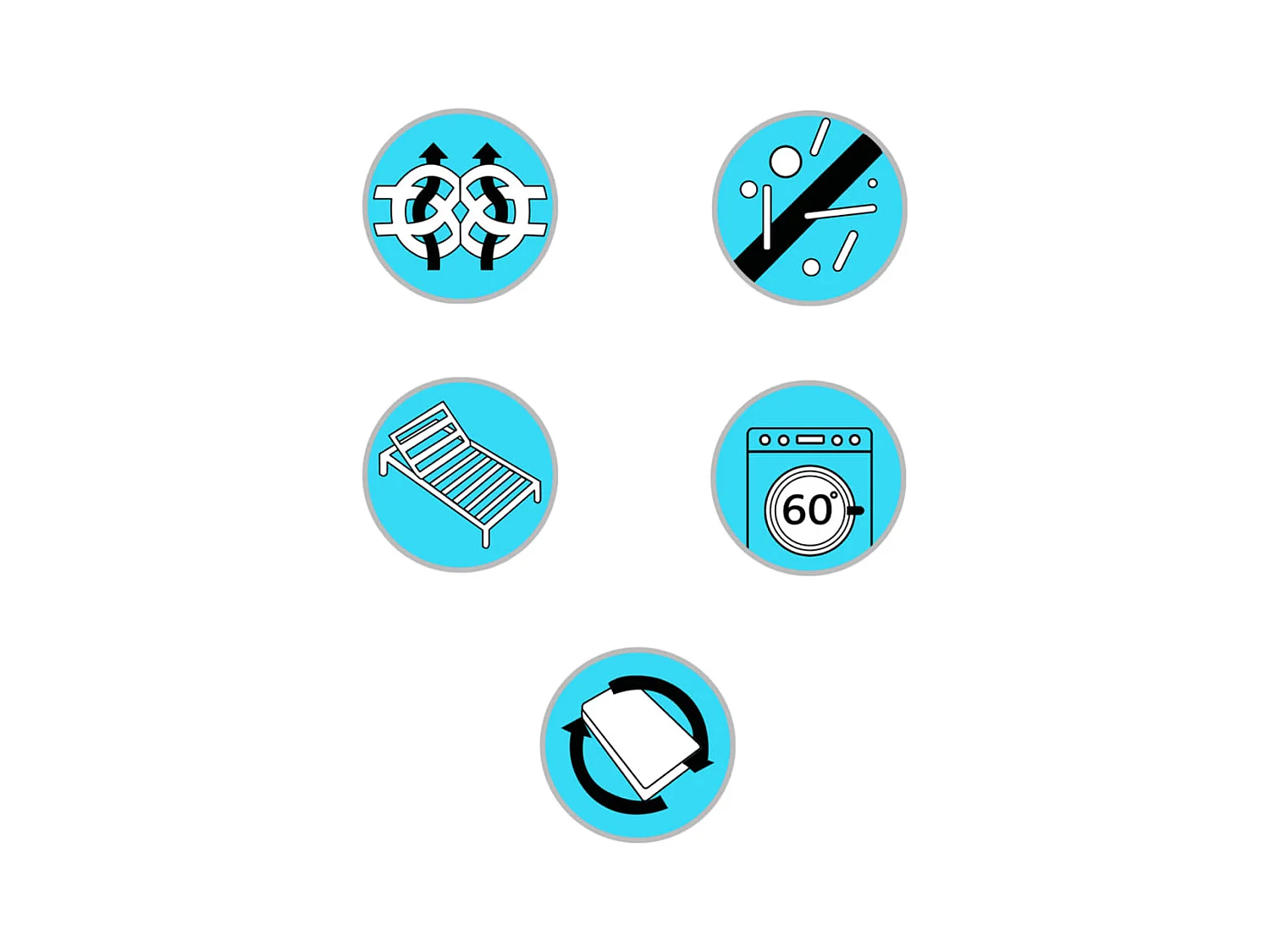 Colchón con somier 200x140x20 cm