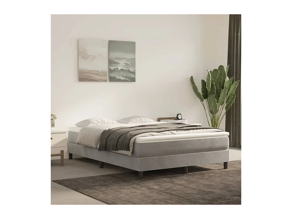 Pocketveringmatras 140x210x20 cm fluweel