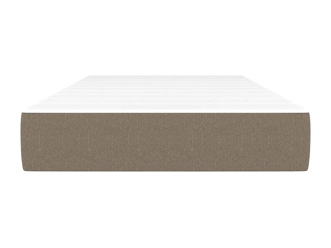 Materasso per letto a molle insacchettate Tortora 90x190x20 cm Tessuto