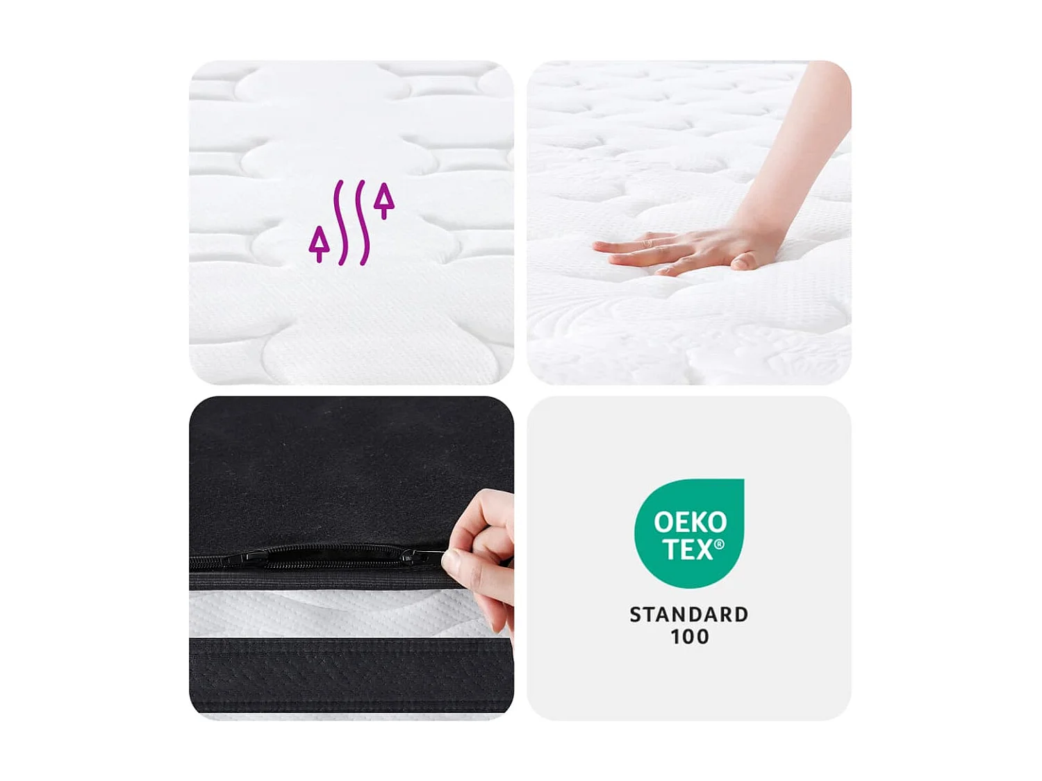 Matelas à ressorts bonnell moyen 120x200 cm