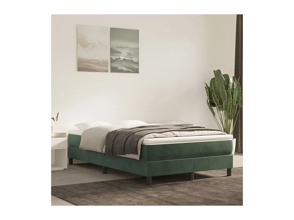 Pocketveringmatras 120x220x20 cm fluweel
