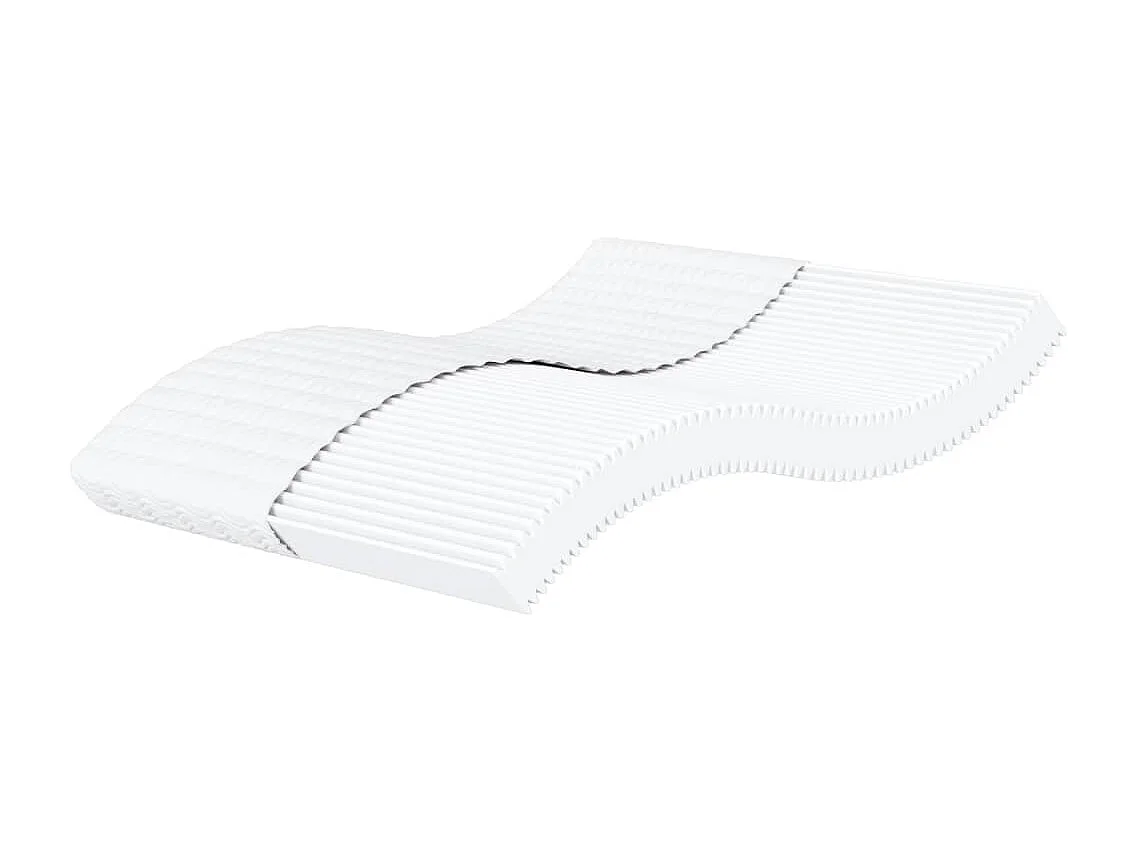 Matelas en mousse blanc 180x200 cm dureté H2 H3