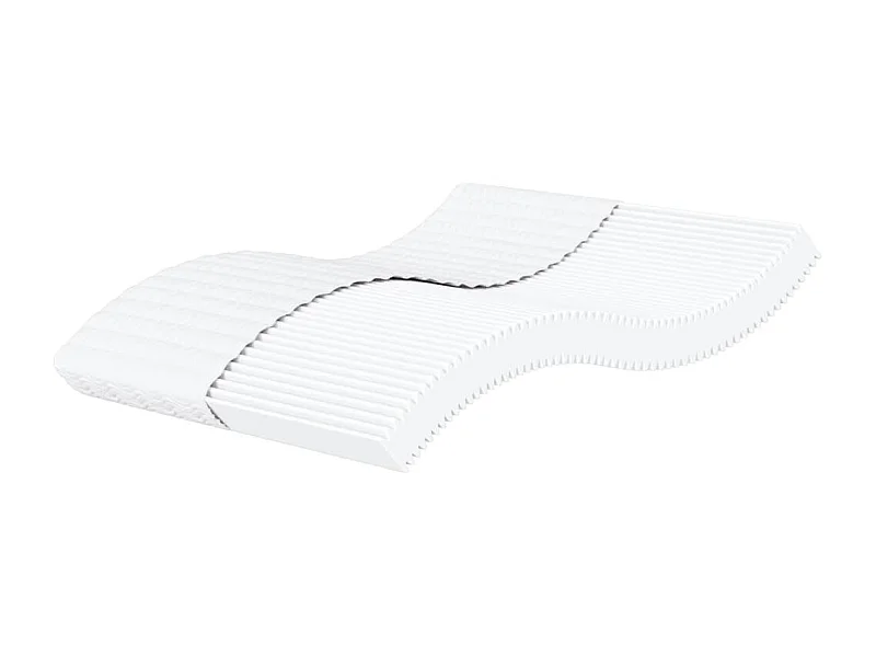 Matelas en mousse blanc 160x210 cm dureté H2 H3