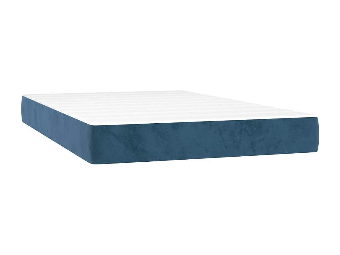 Matelas de lit à ressorts ensachés Bleu foncé 120x200x20 cm
