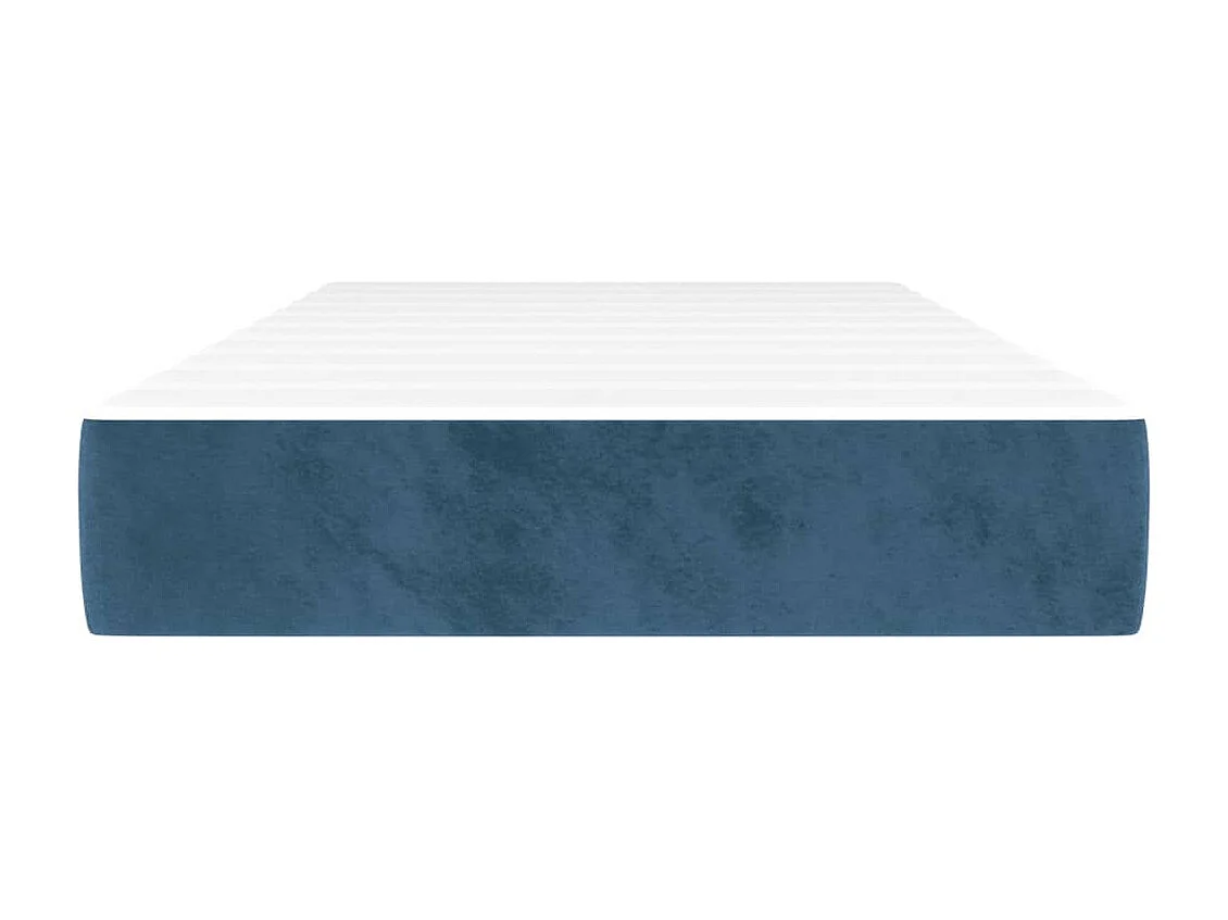 Materasso per letto a molle insacchettate Blu scuro 90x190x20 cm