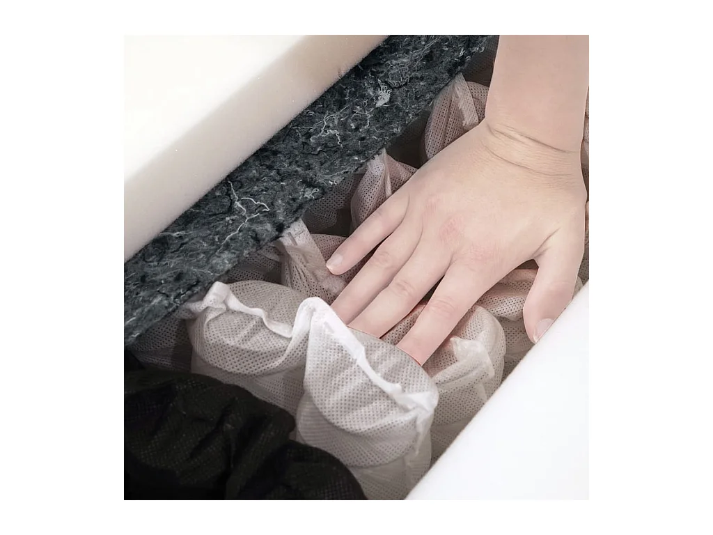 Colchón 80 x 200 cm 7 zonas Muelles ensacados 20 cm H2