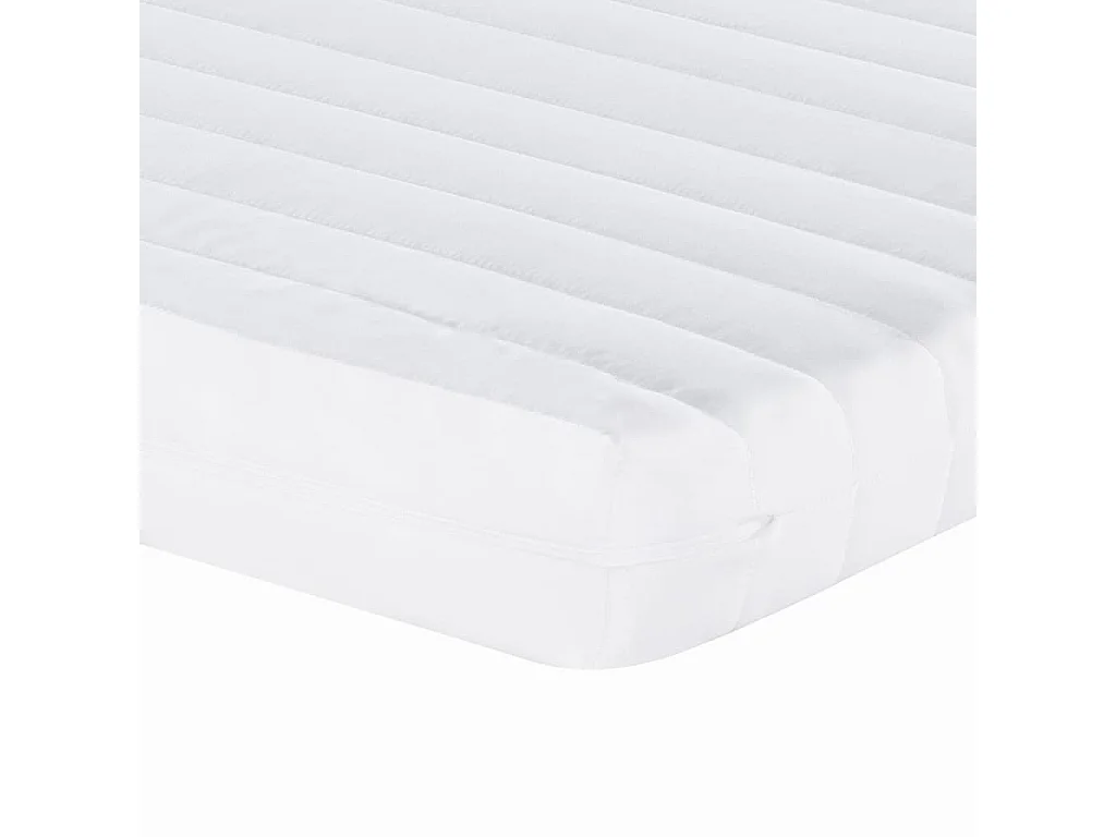 Matelas en mousse blanc 140x210 cm 7 zones dureté 20 ILD