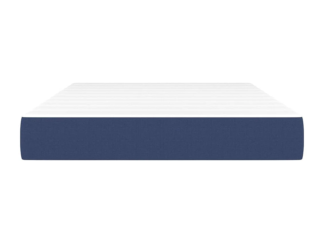 Matelas de lit à ressorts ensachés Bleu 120x200x20 cm Tissu