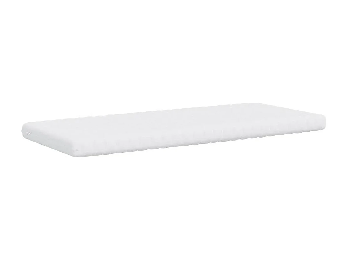 Matelas en mousse blanc 80x220 cm 7 zones dureté 20 ILD