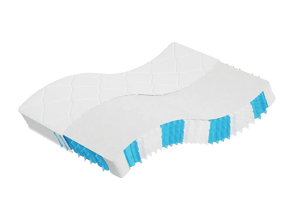 Matelas à ressorts ensachés dureté moyenne 140x190 cm